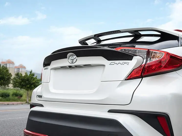 Для освещения спойлер на крышу 2018 2019 Toyota CHR DYTF из ABS материала заднее крыло
