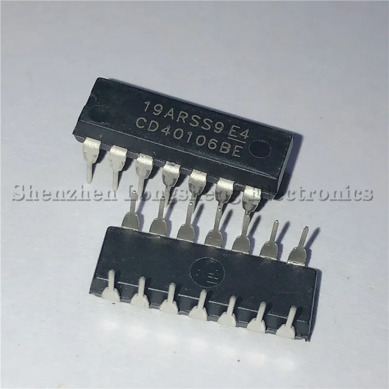 10 шт./лот Новый CD40106 CD40106BE DIP 14 40106 чип инвертор логического чипа|Интегральные