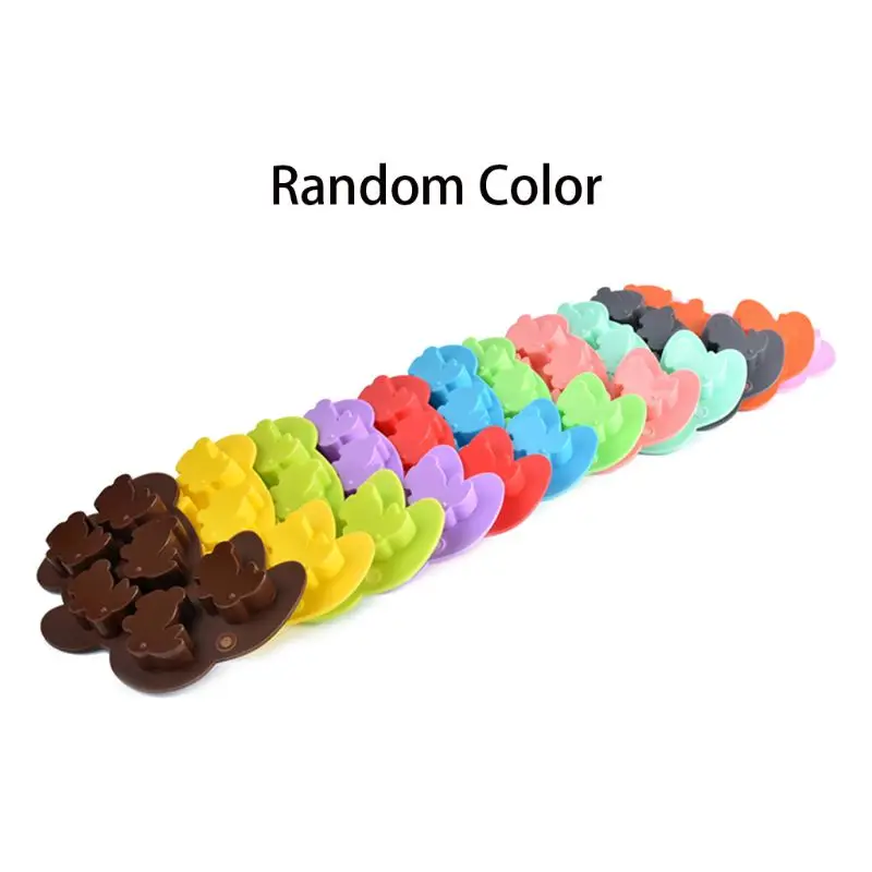 

Happy Easter Cute 3D Bunny Shaped Silicone Cake Fondant DIY Pudding Chocolate Baking Mould Random Color