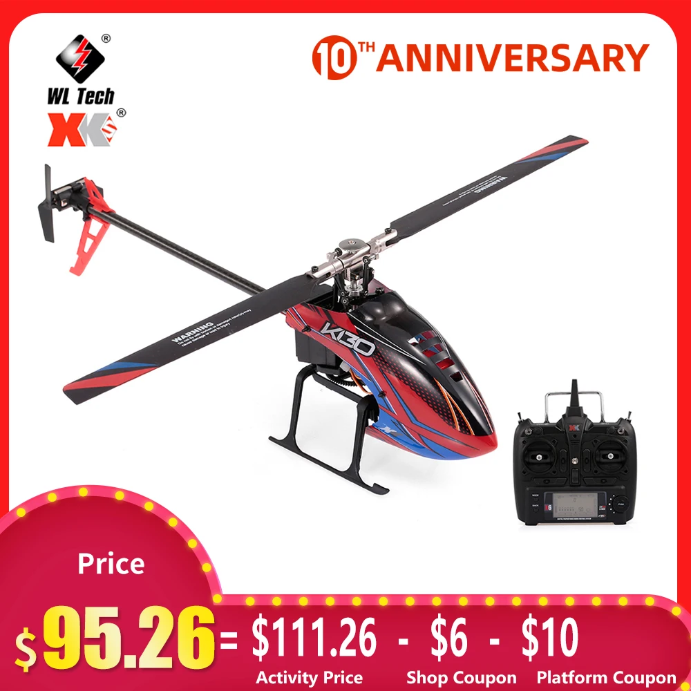 WLtoys XK K130 B р/у вертолет со стальным корпусом и бесщеточный мотор 3D6G Flybarless S FHSS трюк 3