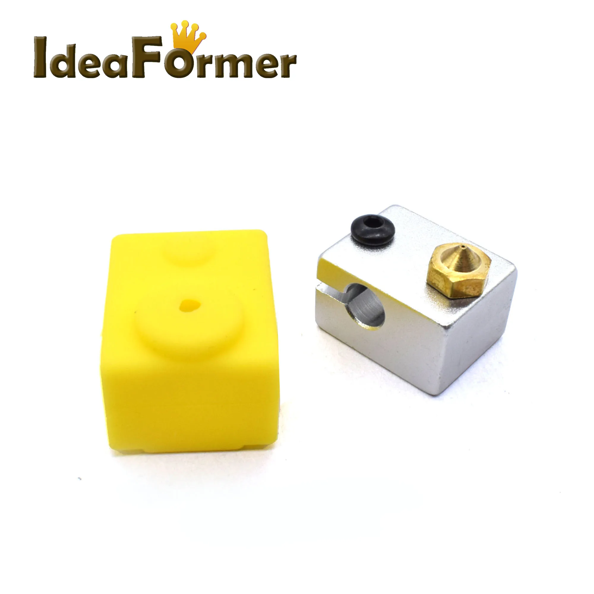 Block Cover Nozzle V6 нагревательный блок 0,4-1,75 мм сопло M67* 22 мм горло защитный силиконовый носок изоляционный чехол Чехол для 3d принтера E3D V6 Горячий Конец - Цвет: Block Cover Nozzle
