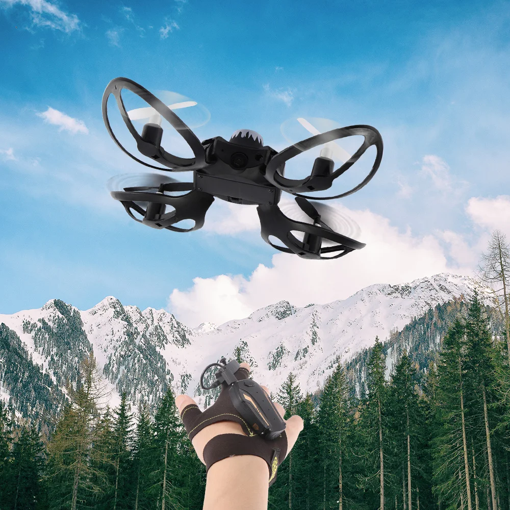 Складной мини-Дрон Квадрокоптер индукция Drone мобильный телефон Управление жест