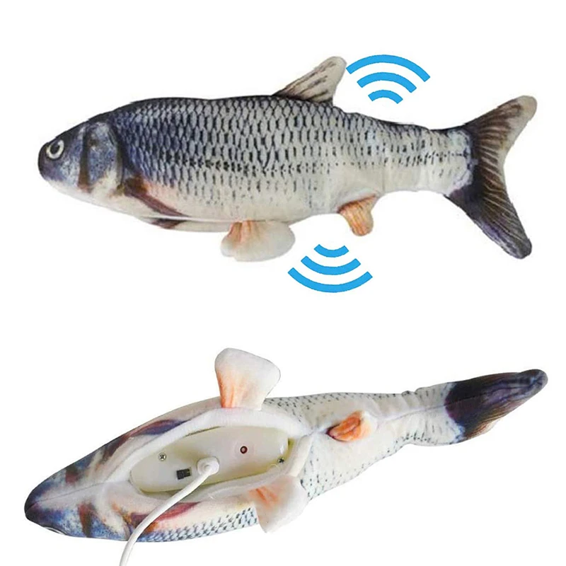 

1 Piece Popular New Electronic Pet Cat Toy Electric Usb Charging Simulation Fish Toy Cat Chew Toy novel