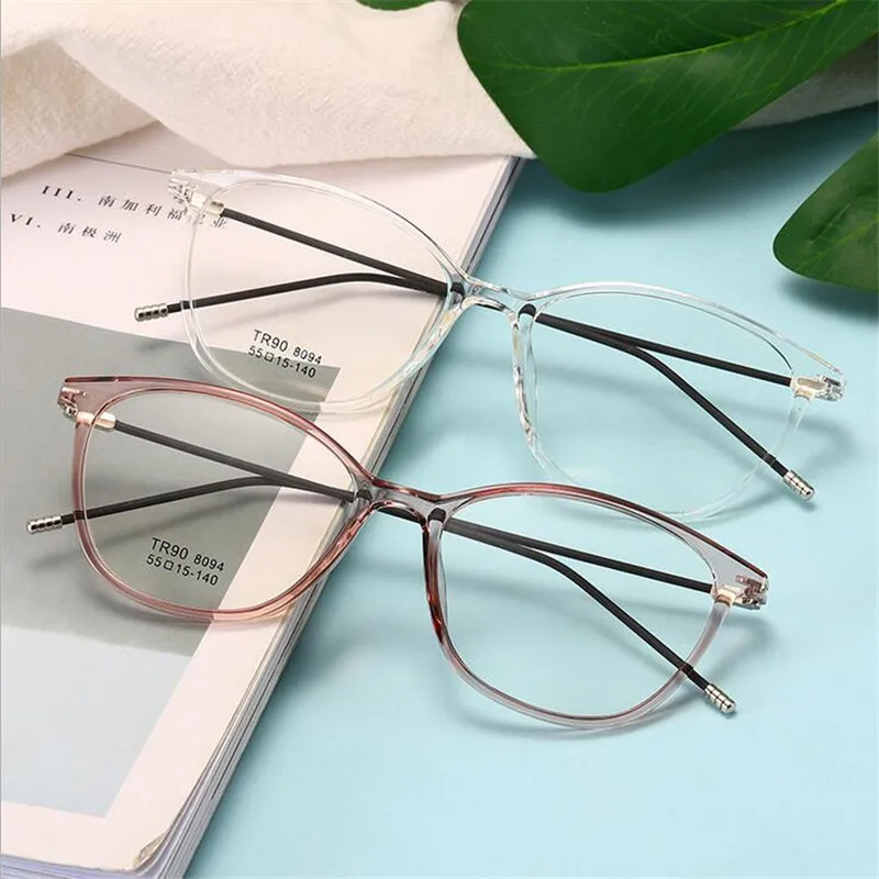 TR90 прозрачная оправа для очков в стиле кошачьи глаза Для женщин Сверхлегкий очки