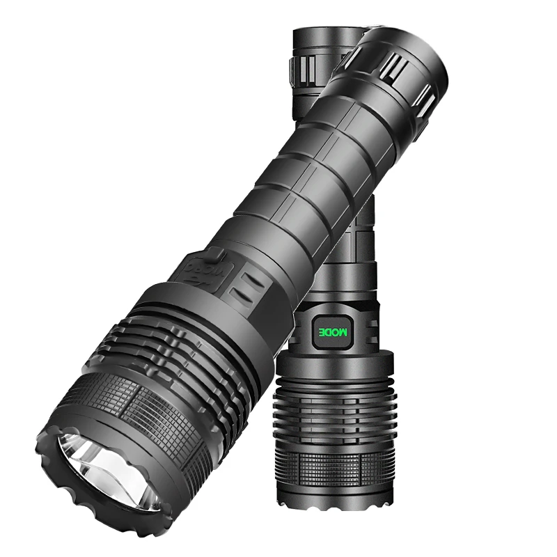 

LED Flashlight Ultra Bright Torch L2/P70 Camping Light 5 Switch Modes Waterproof Zoomable Light Portable USB Rechargable Lamp
