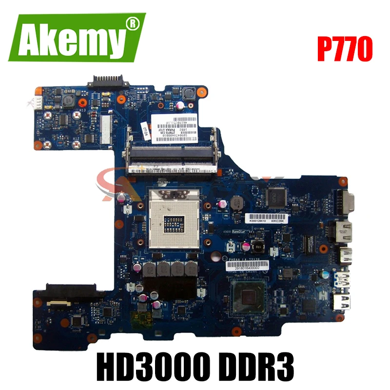 

Материнская плата AKEMY LA-7212P K000128610 для ноутбука toshiba p770 HM65 GMA HD3000 DDR3, полностью протестированная материнская плата