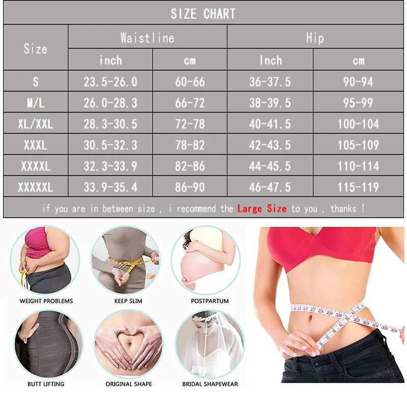 

Twinso Women Shapewear Butt Lifter Control Panties with Hooks Firm Body Shaper High Waist Trainer Cincher Pulling Underwear 5XL