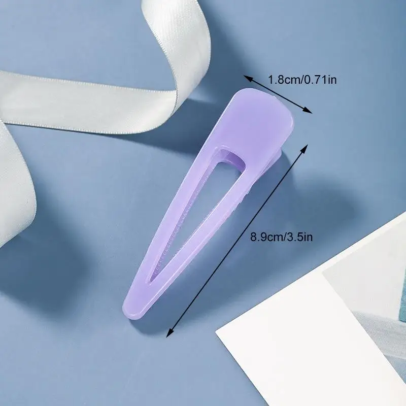 

8PCS Hair Clips Plastic Simple Hair Pin Mini Snap Hair Barrette For Women Fashion Geometric Girls Headwear Kids Hair Accessories