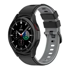 Ремешок силиконовый для Samsung Galaxy Watch 4 Classic, браслет с металлической пряжкой для наручных часов, 46 мм 42 мм 44 мм 40 мм, 20 мм