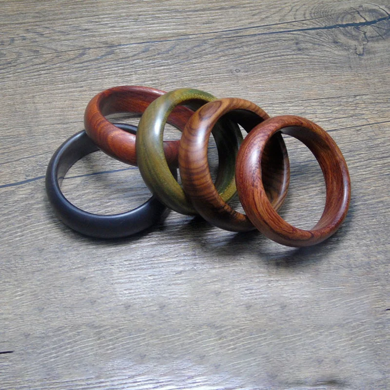 

Retro Solid Wood Bracelets for Women Wristband Ebony Bracelet Rosewood Wrist Bracelets Designer Hand Strap Pulseras Jewelry Gift