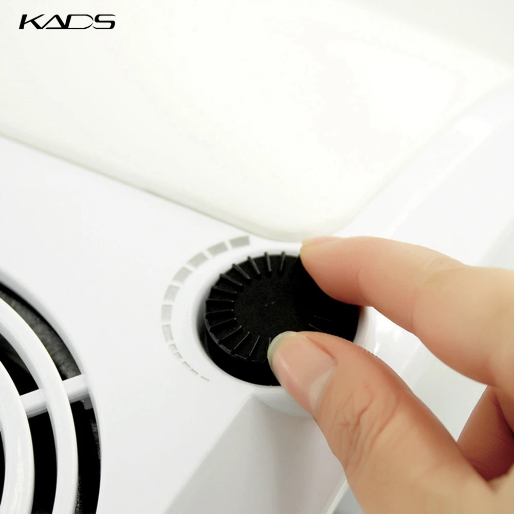 Белый пылесос KADS для ногтей малошумный маникюрный аппарат с высокой мощностью