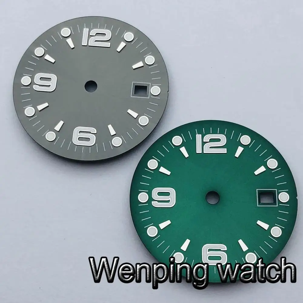 

31.5mm sterile watch dial luminous dial suitable for 2836 2824 Miyota 8205 8215 821A,Mingzhu DG2813 3804 Seagull ST1612 movement