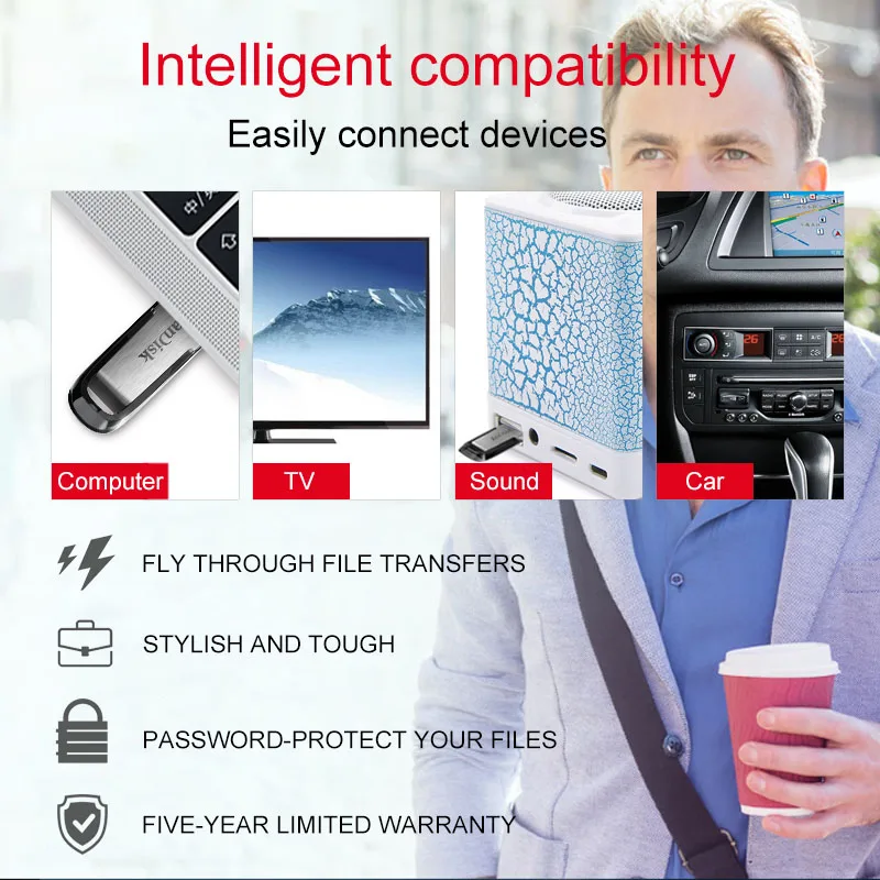 Usb флеш накопитель Sandisk USB 3 0 CZ73 ультра чутье 32 ГБ 64 Гб 16 Бесплатная доставка usb