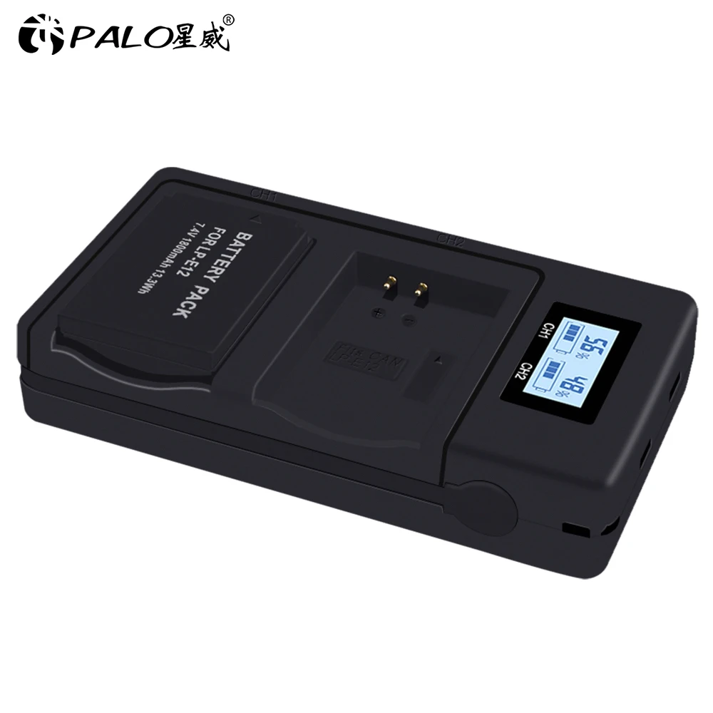 LP E12 ЖК дисплей Dual USB Камера Зарядное устройство для Canon LPE12 Батарея
