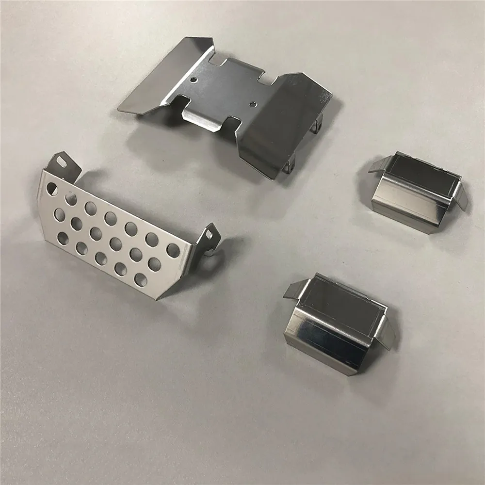 Передние противотехнические пластины Нижняя защита корпуса для Axial SCX10 III AXI03007