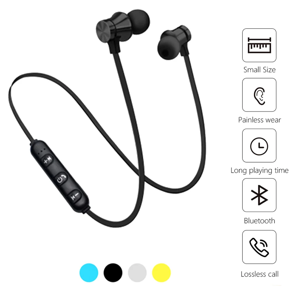 5 0 Bluetooth наушники Спорт шейным Магнитный Беспроводной стерео гарнитура Музыка