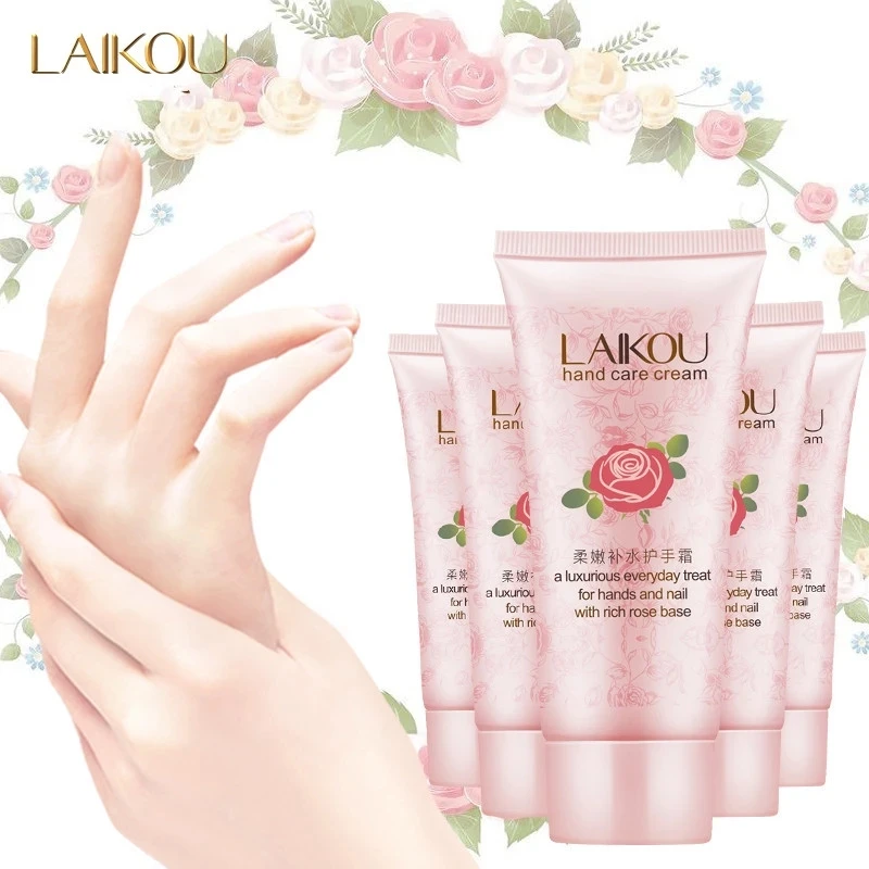 

Крем для рук LAIKOU с розовыми эфирными маслами, глубокое освещение, питание кожи рук, отбеливание, ремонт, предотвращение сухости