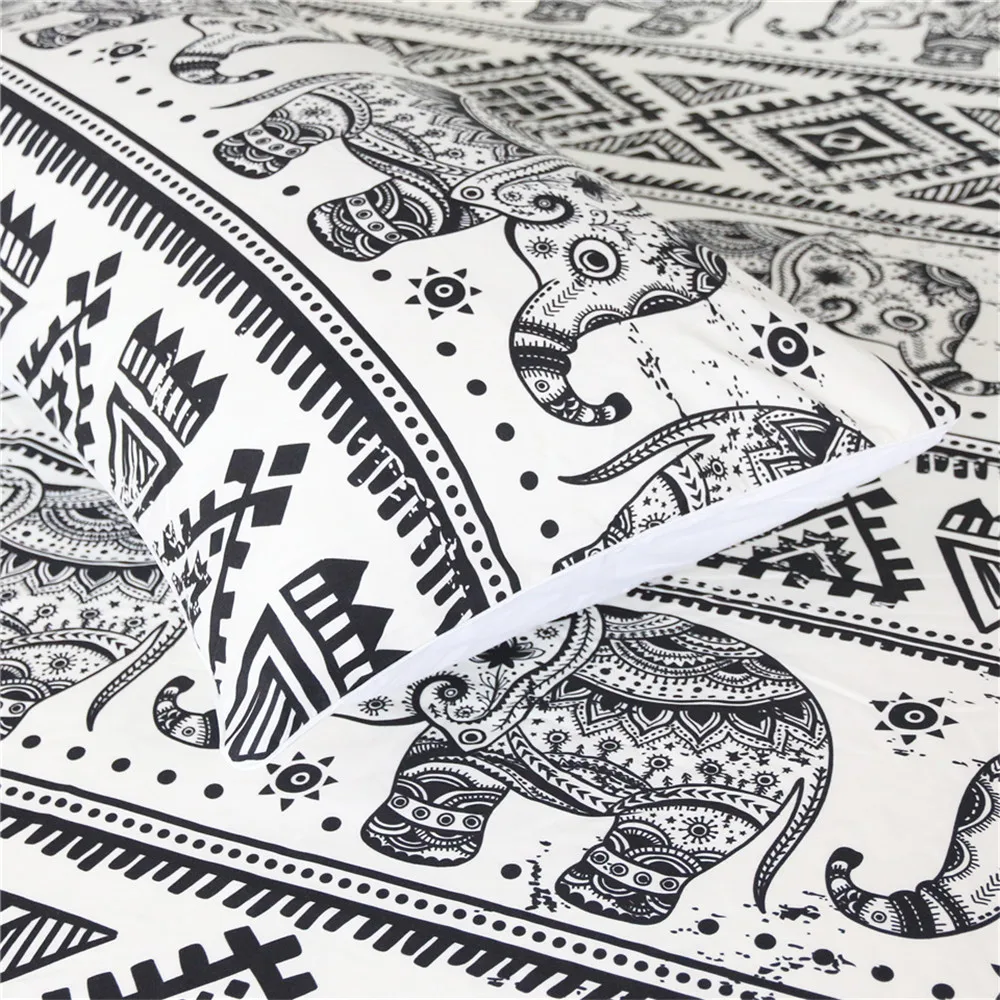 Комплект постельного белья с 3d-изображением индийского слона | Дом и сад