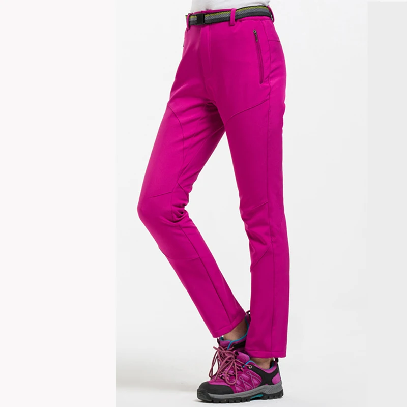 Брюки женские из мягкой раковины для активного отдыха водонепроницаемые