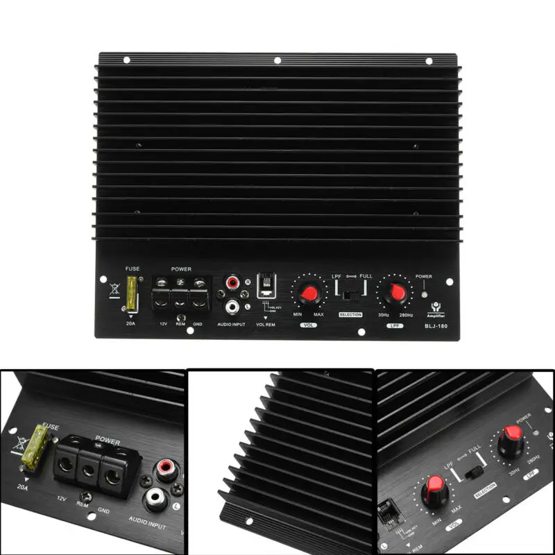 Горячая Распродажа стерео Ремонт аудио 12 в усилитель мощности платы Hi-Fi 200 Вт Max 1000
