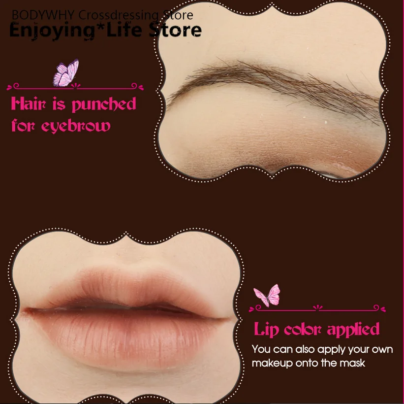 Crossdressing силиконовая женская маска с реалистичной кожей поддельные D чашки формы
