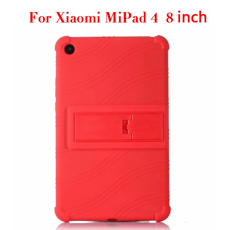 mipad4 8 red Силиконовый чехол для Xiaomi mi Pad 4 mi Pad4 mi pad 4 8," планшетный ПК Защитный чехол для Xiaomi mi Pad 4 plus mi Pad 4 plus 10,1" - Цвет: mipad4 8 red