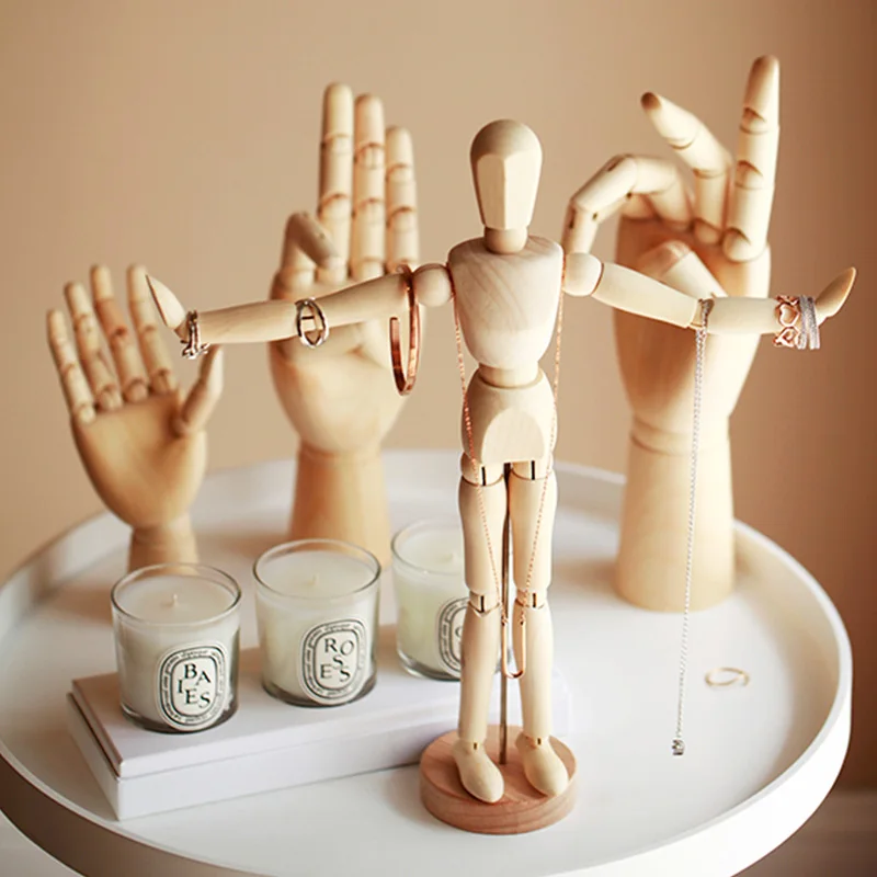 Европейский самодельный 3D Деревянный шарнир искусственная модель Украшение