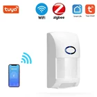 Wi-Fi датчик человеческого тела RF433, беспроводной смарт-датчик движения тела с PIR-датчиком движения, Zigbee, работает с приложением Gateway Tuya Smart Life