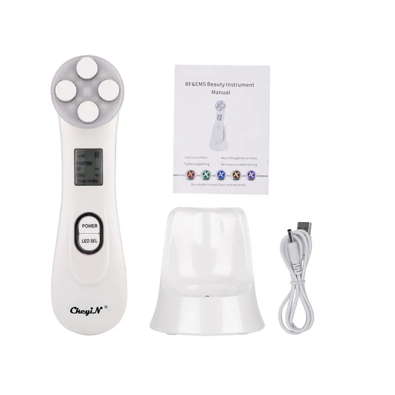 

Multifunctional RF Radio Frequency Beauty Device Electroporation Beauty Instrument LED Photon Skin Care Massager