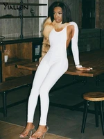 yiallen unique cut out jumpsuit women solid irregular shape backless casual style one pieces sheath slim sporty activewear hot