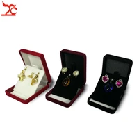 20pcslot velvet jewelry display case 3 colors stud earring storage box pendant organizer holder gift container