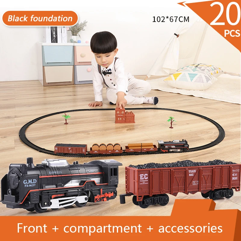 Моделирование электричка трек классической модели автомобиля игрушки