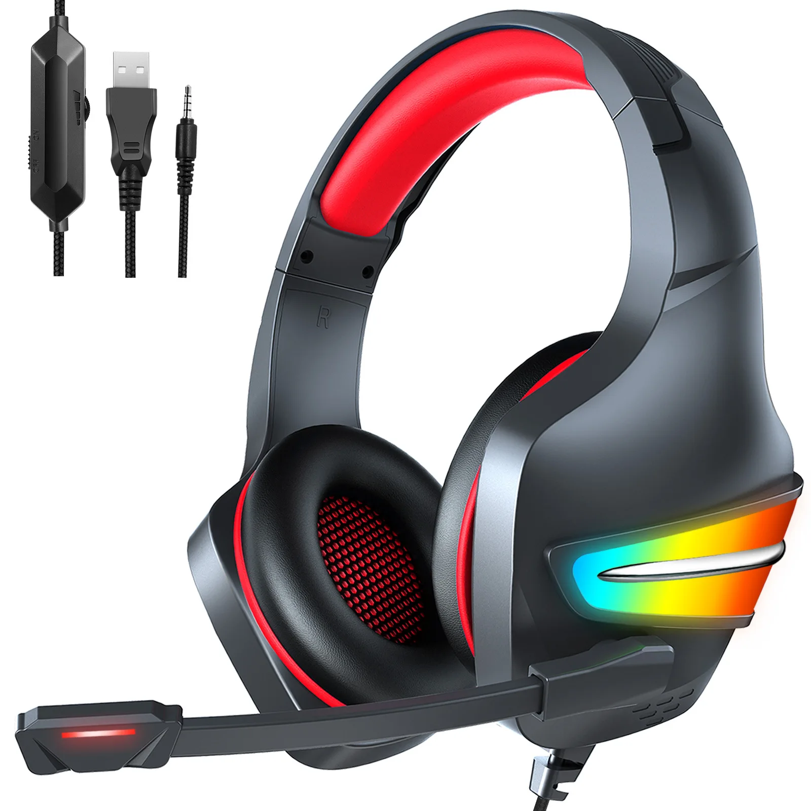 

Spot J6 computer headset headset RGB ps4 game headset mobile phone wired headset