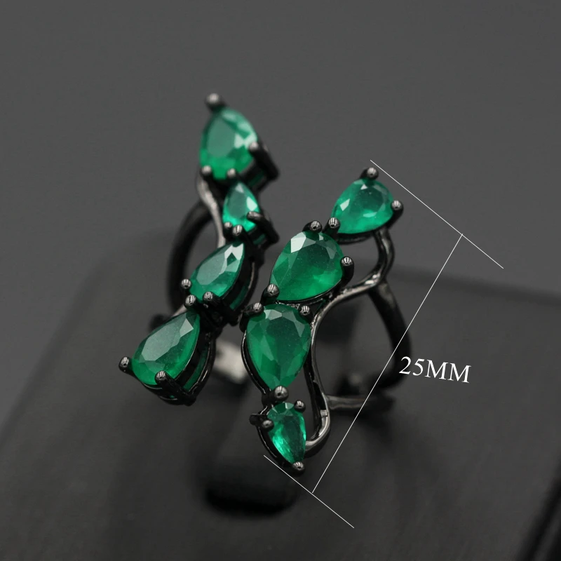 

Rings for Women Flower Open Finger Rings with Cubic Zirconia for Women Gift Gorgeous Adjustable Beauty Ring Fashion Jewelry