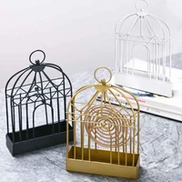 nordic style metal mosquito coil holder birdcage incense rack home decoration mosquito coil holder birdcage incense rack decor