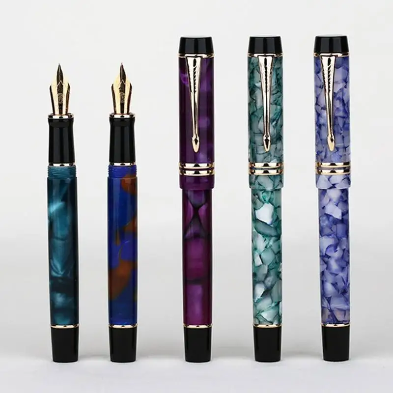 

1PC M600S Checkerboard Fountain Pen Germany Fexibl Fine Schmidt Writing Office Nib Gift Excellent Pen Fashion 0.5mm W1B8