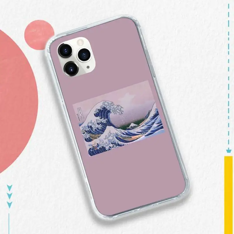 

Japanese style The Big Wave of kanagawa Phone Case for iPhone 11 12 mini pro XS MAX 8 7 6 6S Plus X 5S SE 2020 XR
