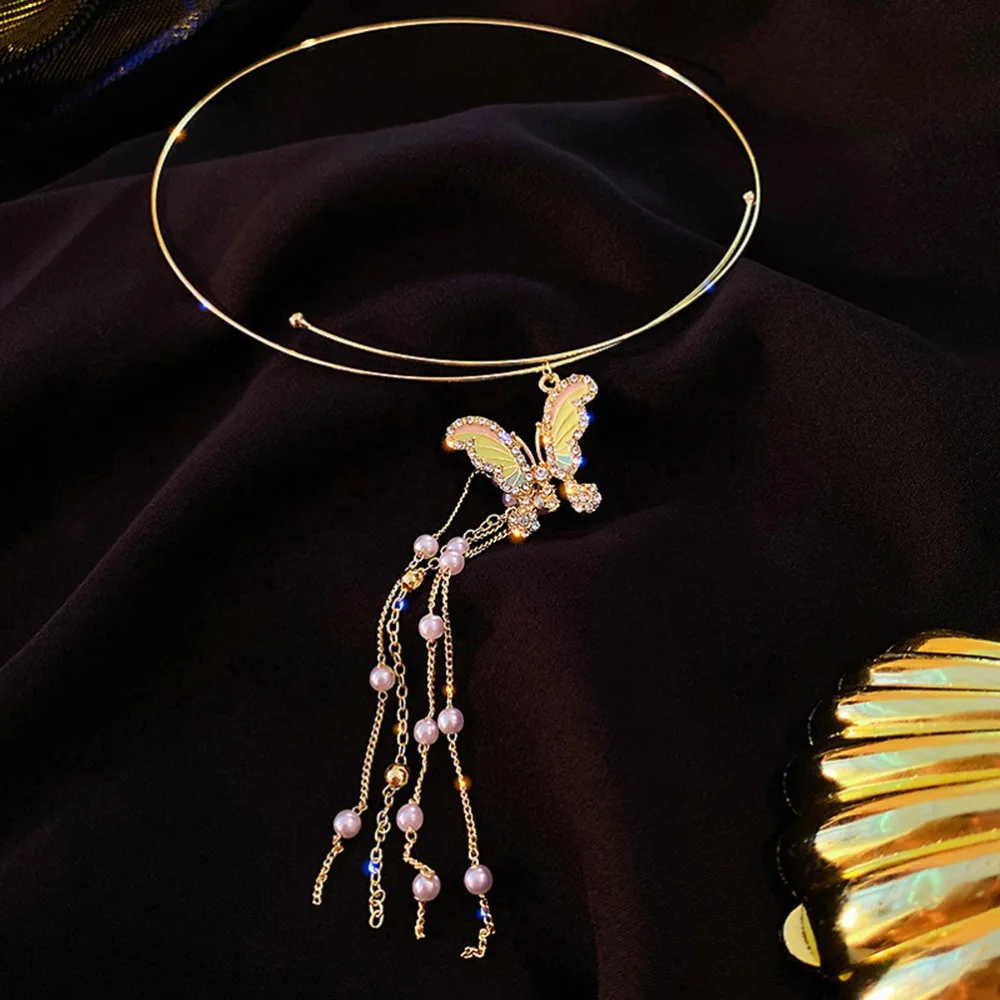 

Vintage Necklace All-Match Neck Chain Designed Neck Pendant Neck Jewelry Golden