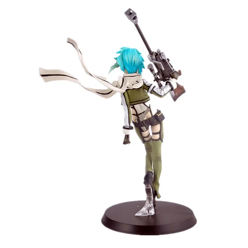 

22cm Hot Anime Sword Art Online Sao Sinon Action Figure Gun Gale Online Ggo Characters Shino Asada Toys Doll Gift Kids