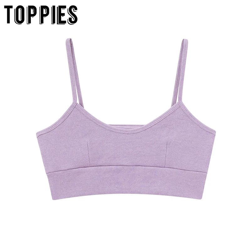 Toppies женские укороченные топы эластичные Лифчики повседневная женская обувь