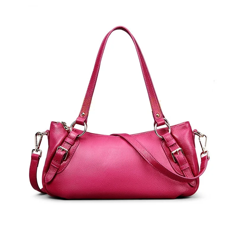 

genuine leather shoulder bags for women 2020 new luxury handbags women bags designer real leather bag brown cow leather handbag
