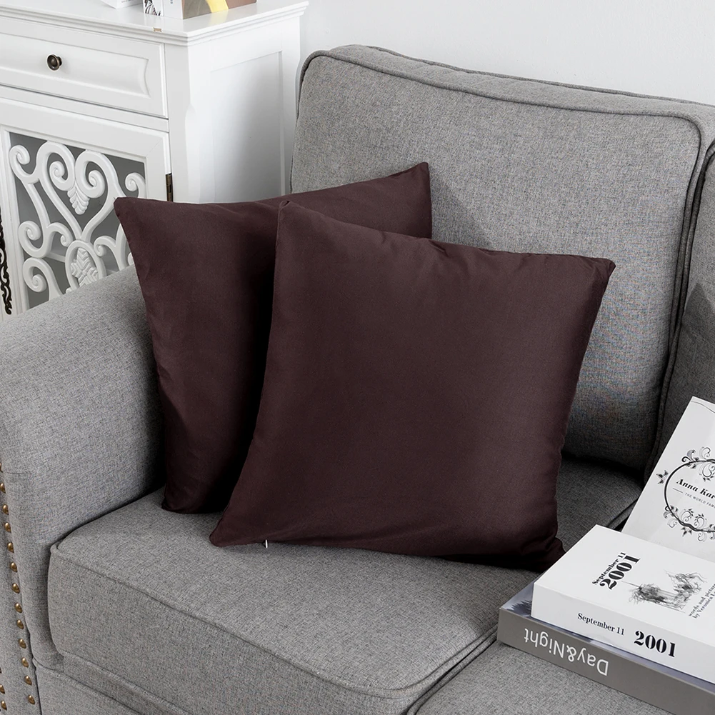 

Tropical Plants Pillow Case Decorative Throw Pillowcases Solid Color Linen Home Art Cushion Cover Seat Car Decoration