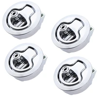 4pcs marine door cabinet lock latch stainless steel 316 flush pull hatch latch 60mm yacht boat accessories stainless steel latch
