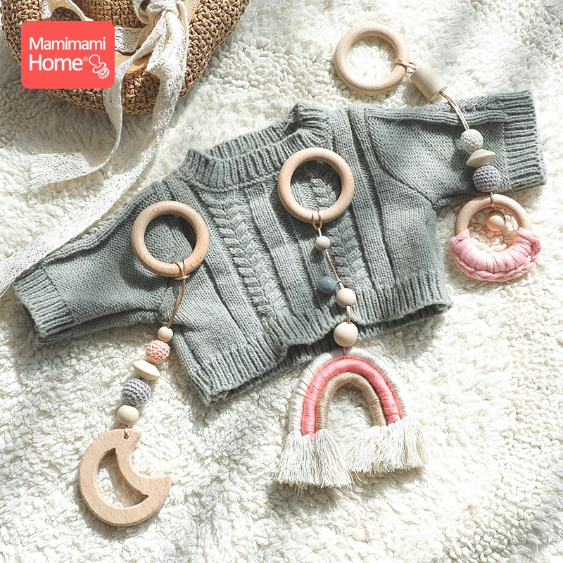 1 Набор для детских игр в тренажерном зале деревянная подвеска без бисфенола