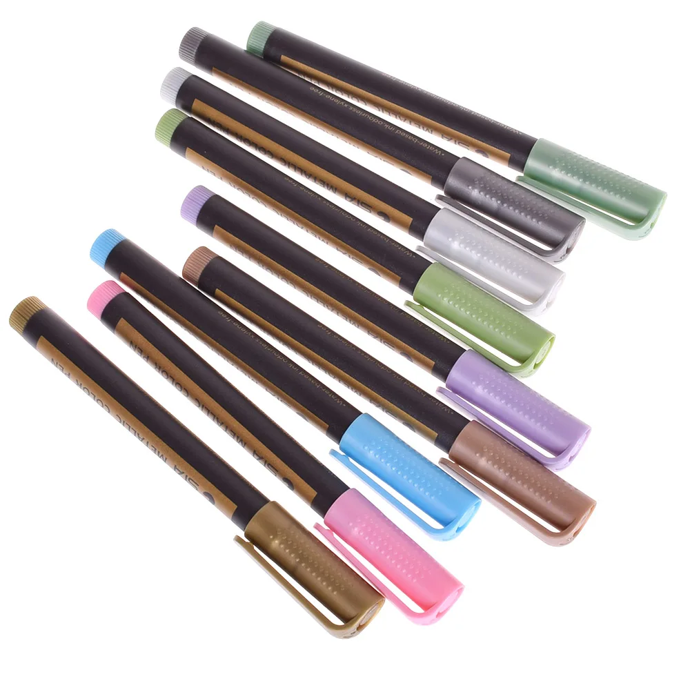 1 шт. тонкие металлические маркеры для рисования ручки водостойкие ручной