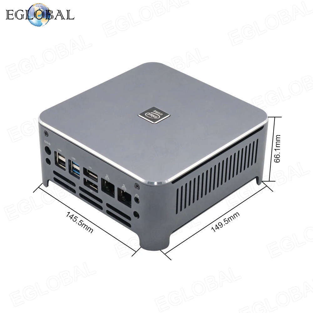 EGLOBAL дешевый мини-ПК Barebone Windows 10 Intel i9 10880H 8 Core 16 потоков 2 * DDR4 M.2 NVME Lan ПК DP HDMI HTPC NUC