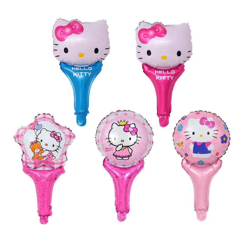 1 шт. Милый Котик ручка воздушные гелиевые шары детский день рождения вечерние