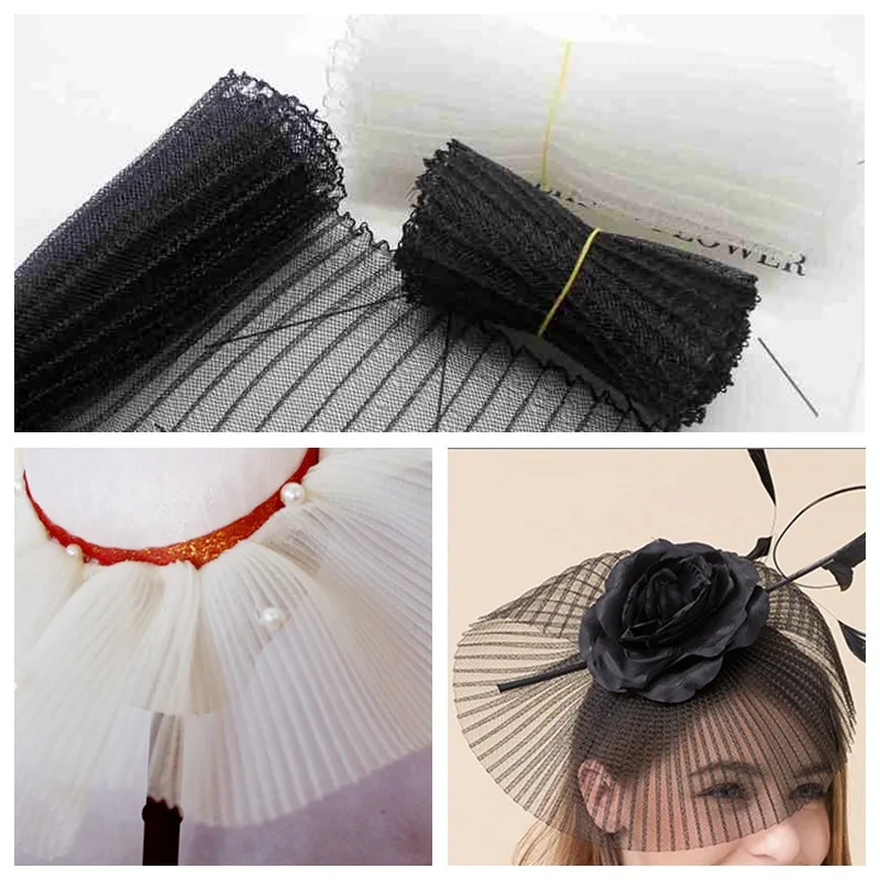 6 3 &quot16 см плиссированные кринолин конский волос косы вуалетки аксессуары 10