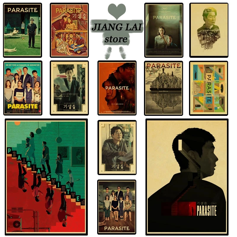 2020 Оскар корейский фильм паразит винтажные Плакаты Плакат Печать настенная