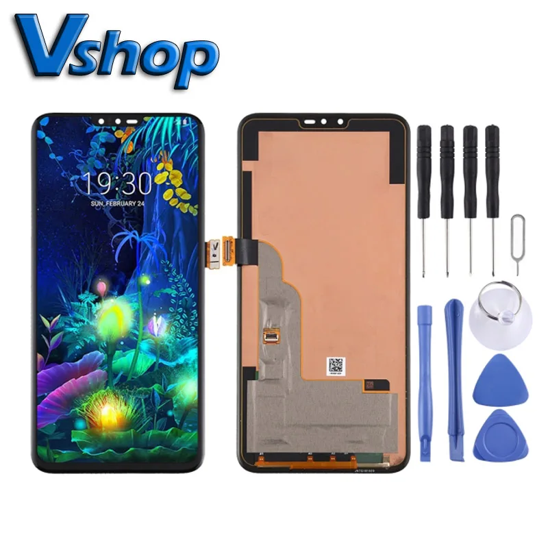 V50 ThinQ Сенсорный экран ЖК-дисплей Дигитайзер Полная сборка для мобильного телефона LG LM-V500XM LM-V500N - Запасная часть для замены дисплея.